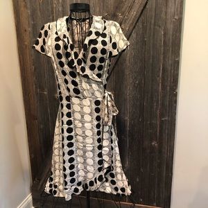Black and cream dress